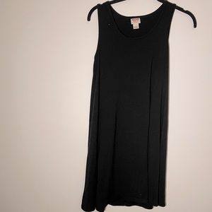 Black t-shirt dress.